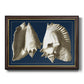 Conch Shells on Navy I Premium Framed Canvas- Ready to Hang