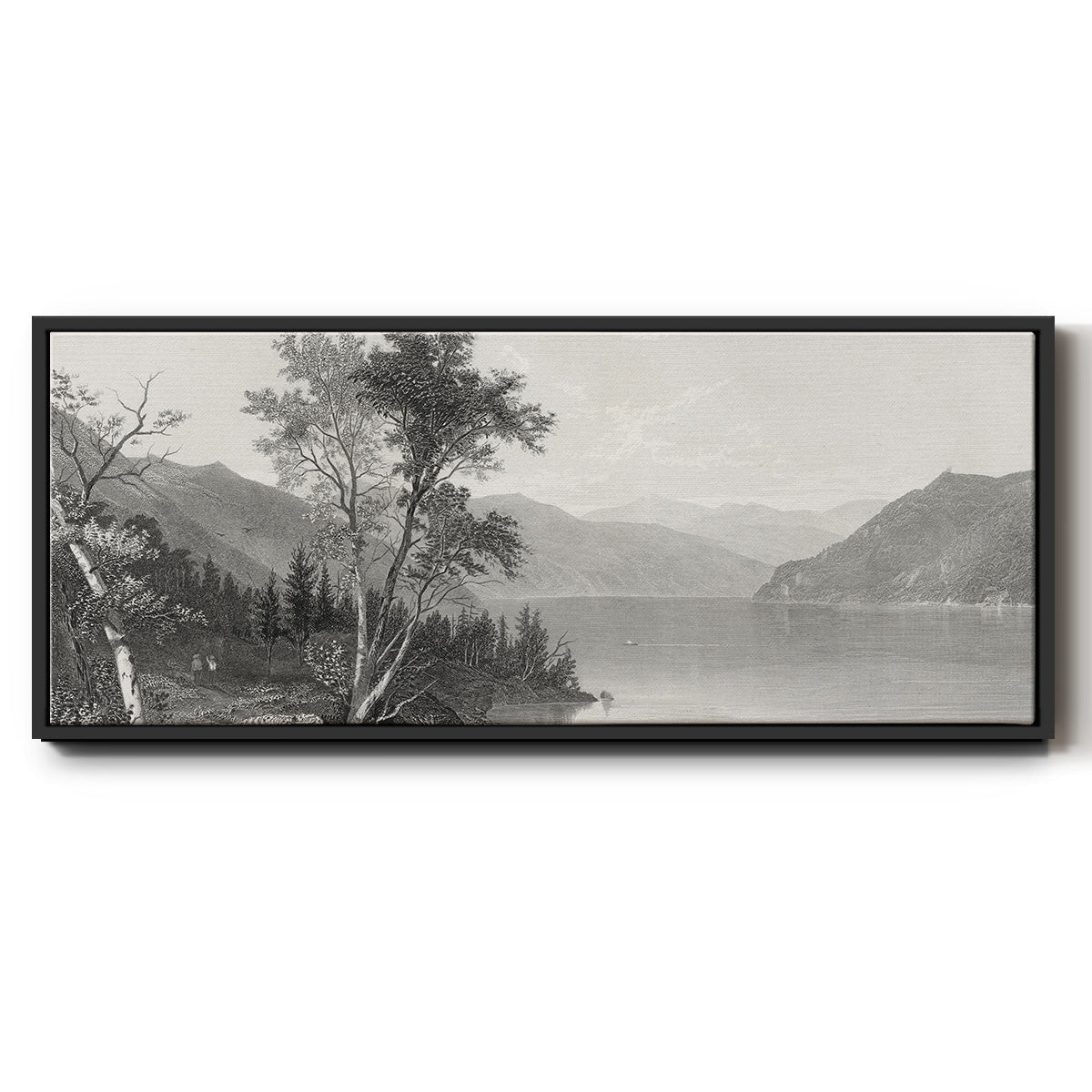 Lake George - Floater Framed Canvas Print