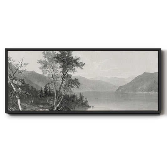 Lake George - Floater Framed Canvas Print