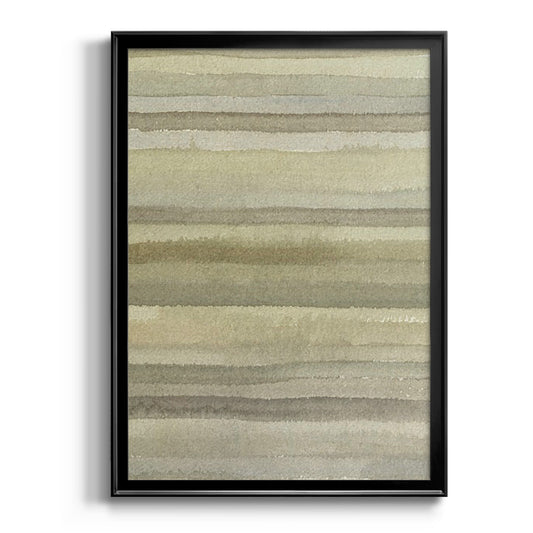 Lines in Neutral I - Modern Framed Canvas Print