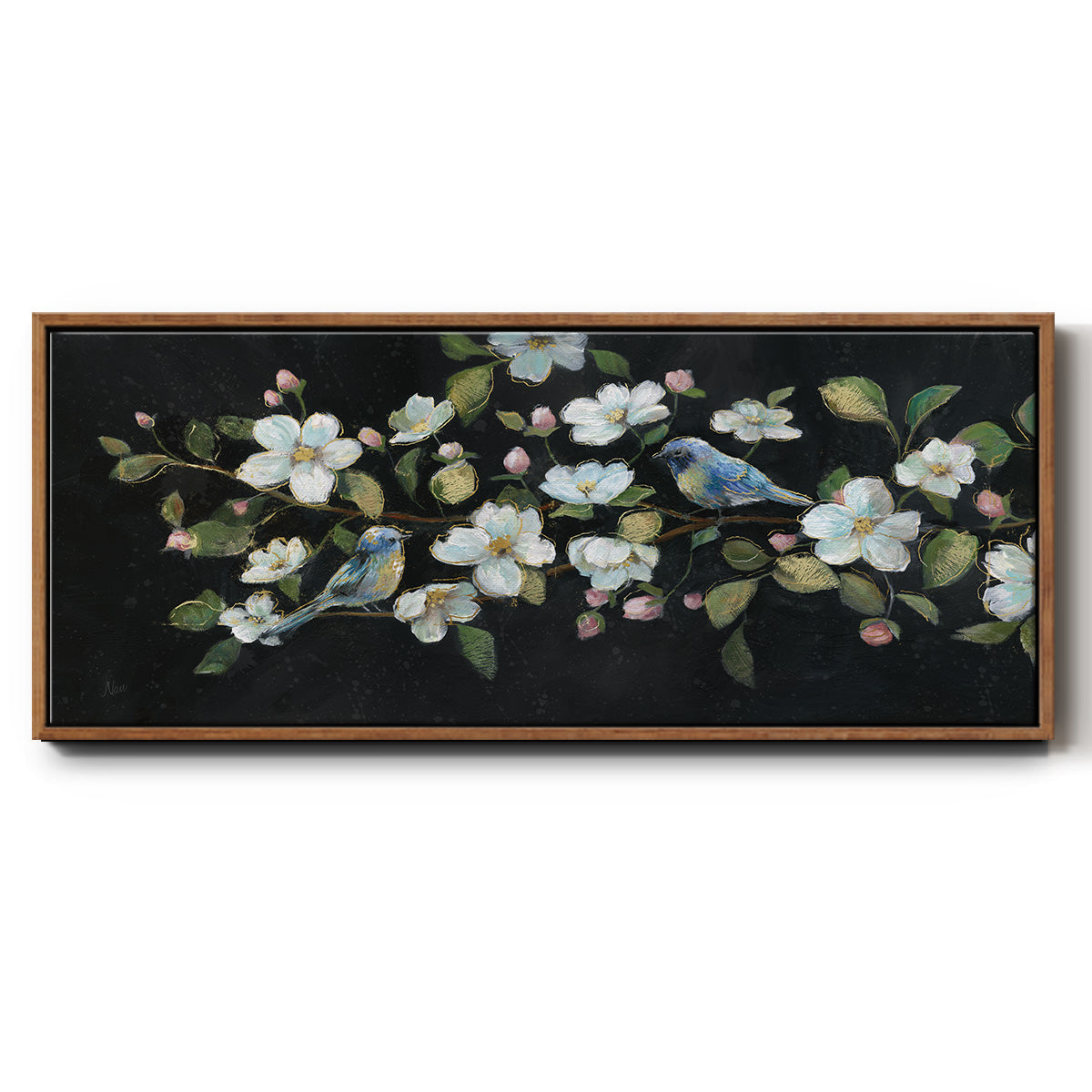 Evening Duet - Floater Framed Canvas Print