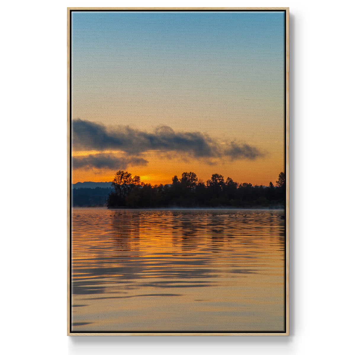Molten Gold - Floater Framed Canvas Print