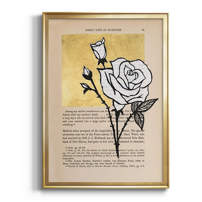 Floral Diary III - Modern Framed Canvas Print