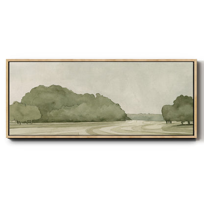On Course I - Floater Framed Canvas Print