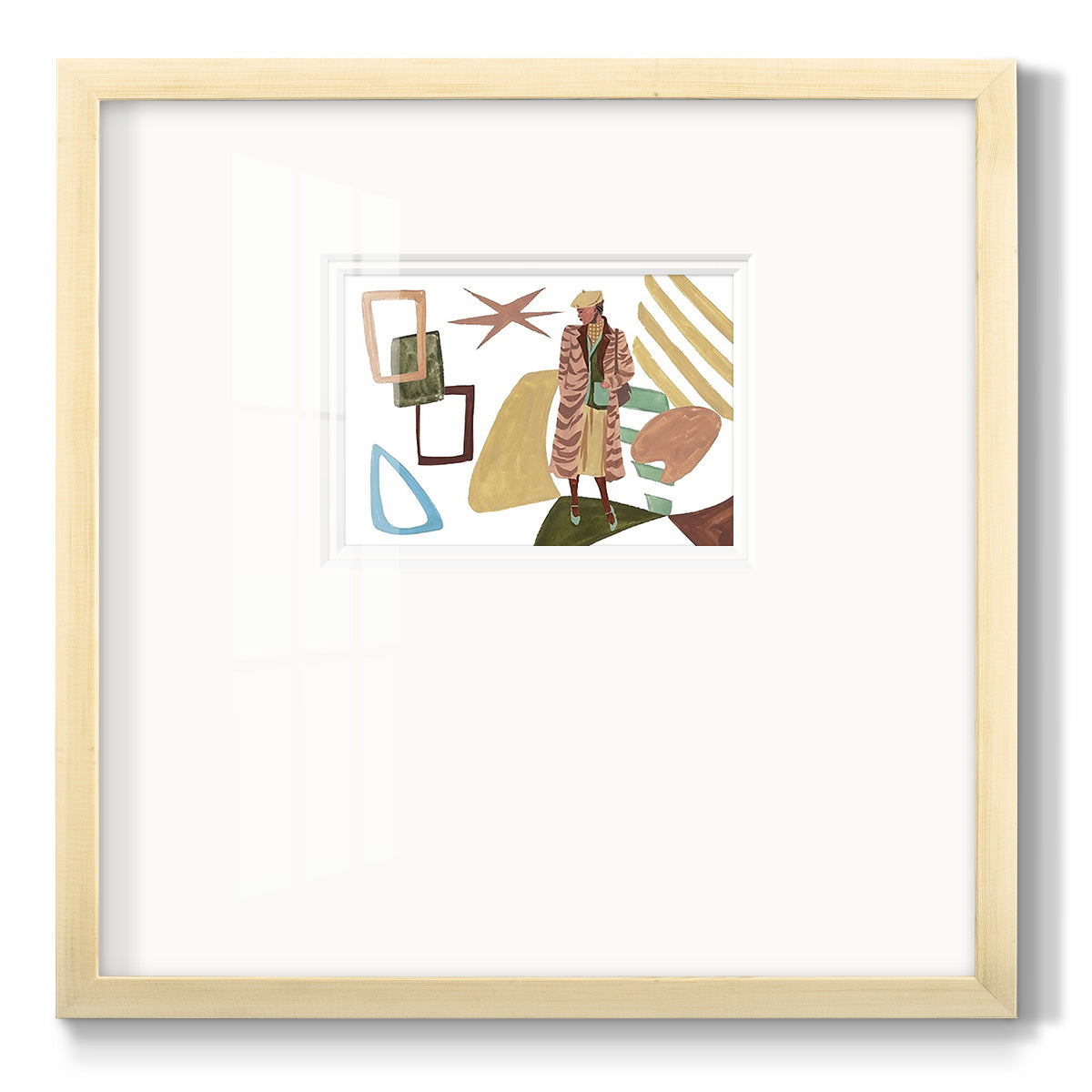 Vintage Vibes I - Double Matboard Framed Print