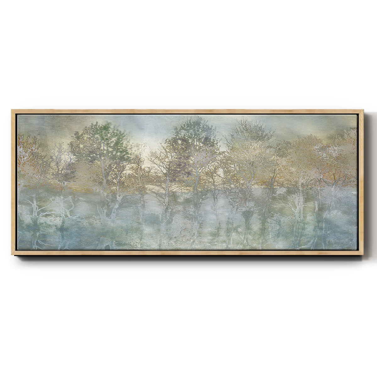 River Reflection - Floater Framed Canvas Print