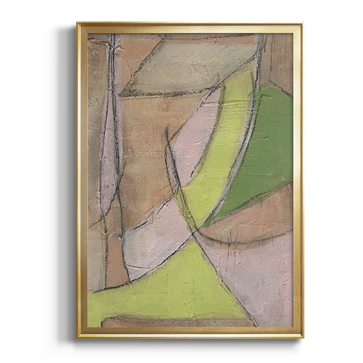 Many Layers II - Modern Framed Canvas Print