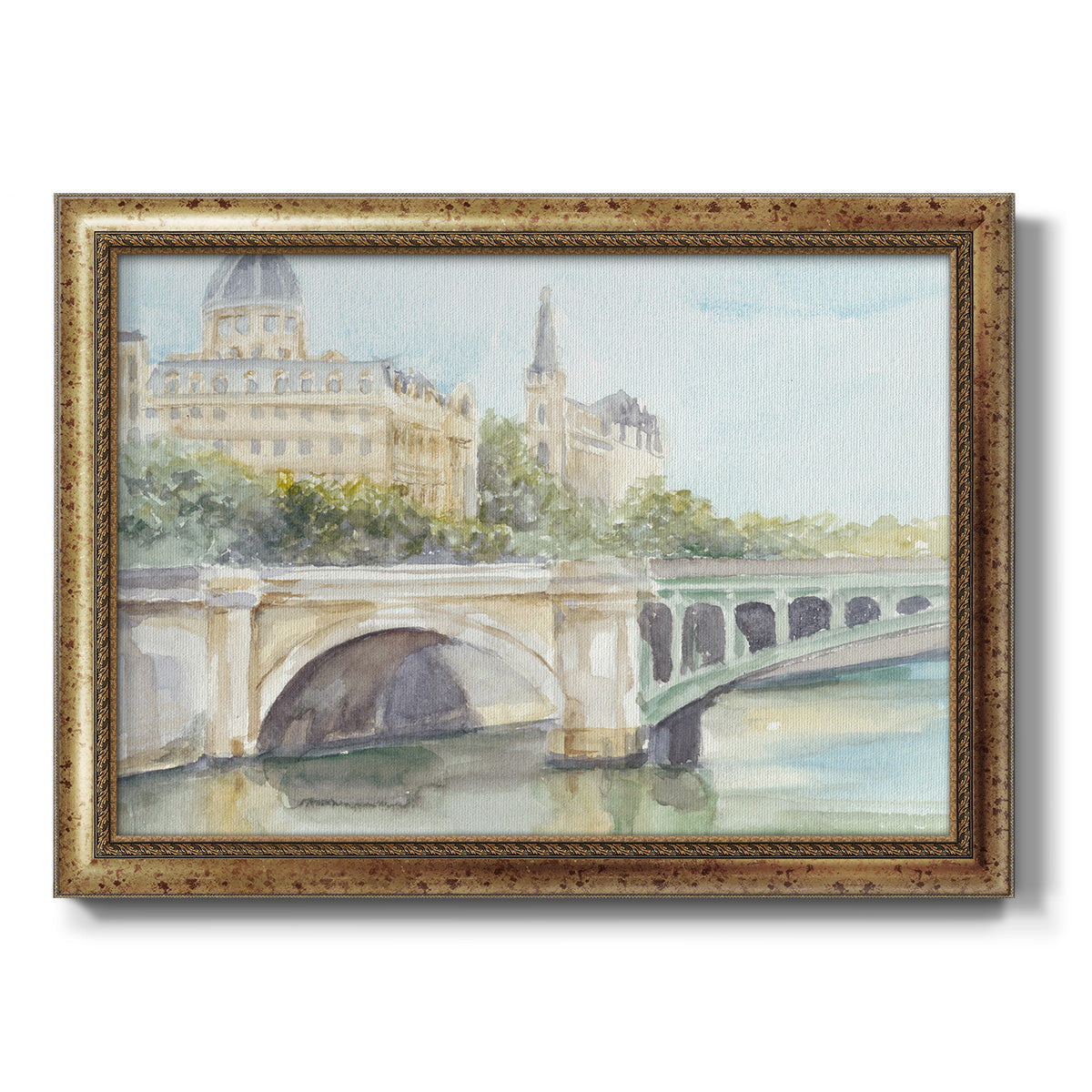 French Bridge Study IV Premium Framed Canvas- Ready to Hang