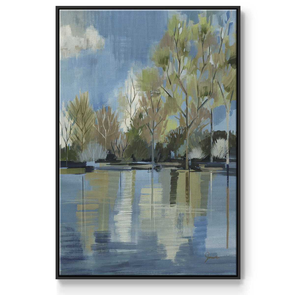 Enchanted Forest I - Framed Premium Gallery Wrapped Canvas L Frame - Ready to Hang