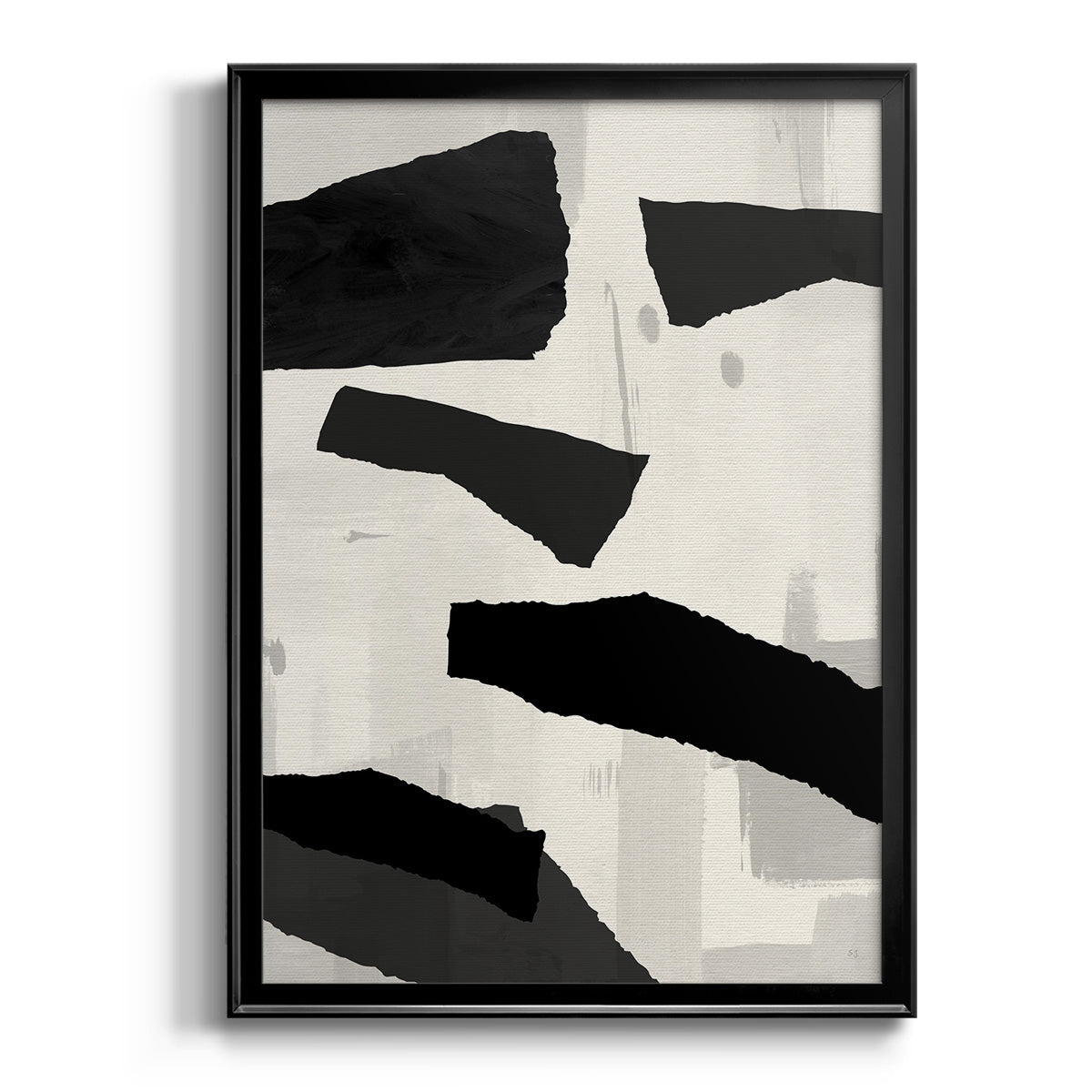 Mountain Paths II - Modern Framed Canvas Print