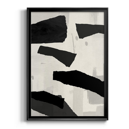 Mountain Paths II - Modern Framed Canvas Print