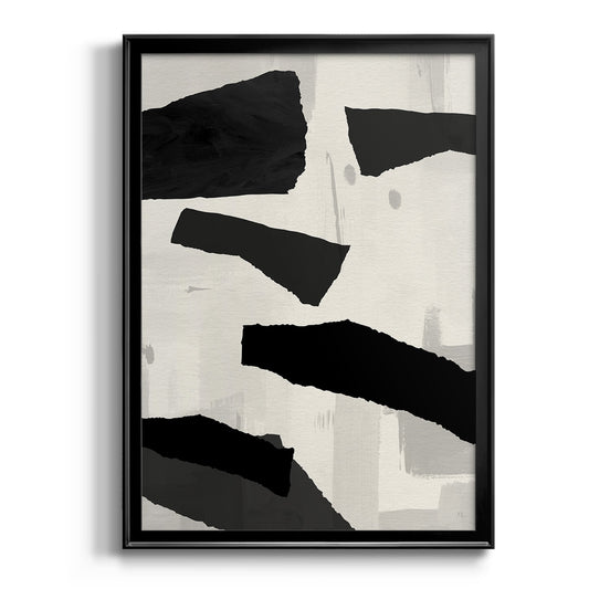 Mountain Paths II - Modern Framed Canvas Print