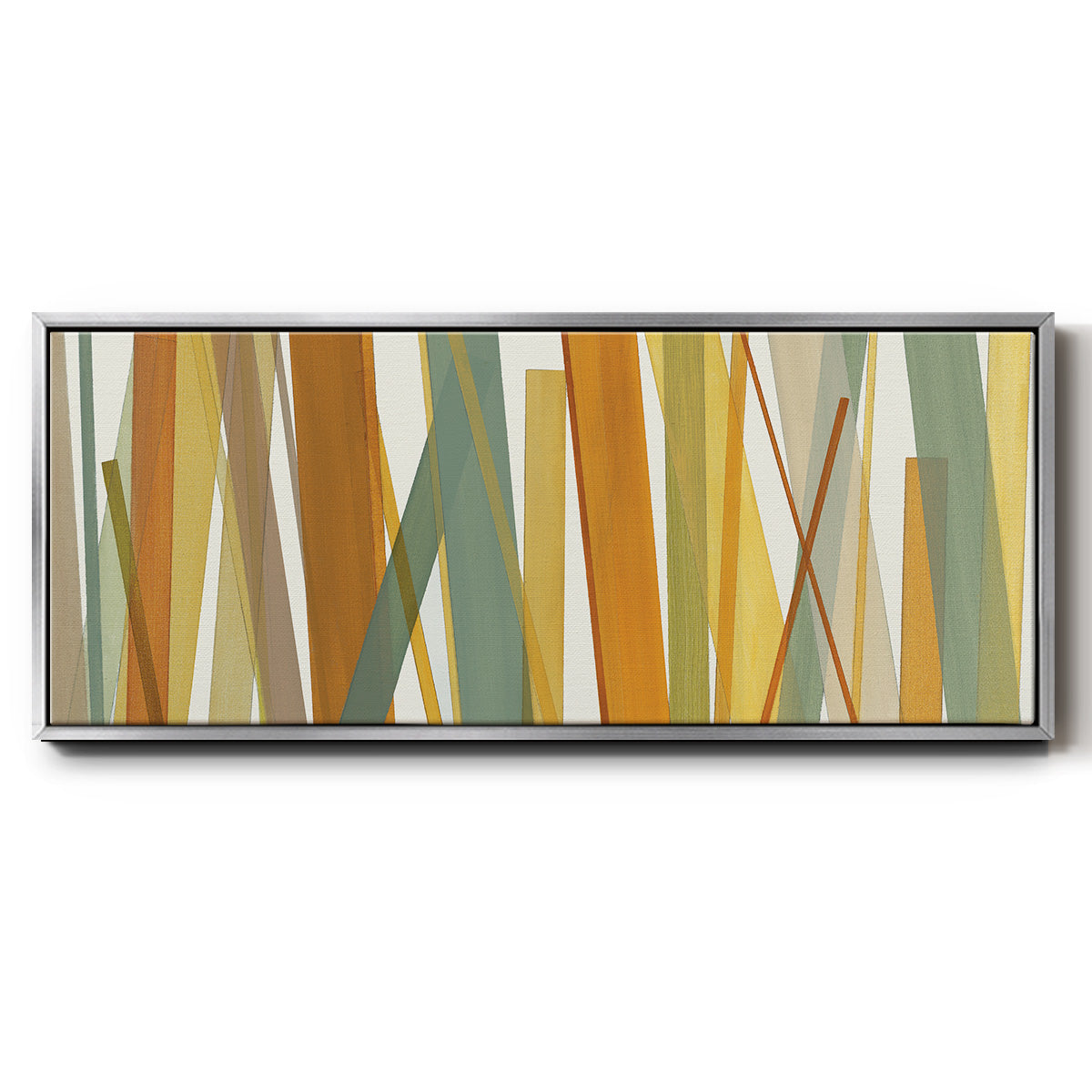 Colorful Lines - Floater Framed Canvas Print