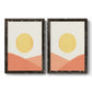 Simple Boho Sun I - Premium Framed Canvas 2 Piece Set - Ready to Hang