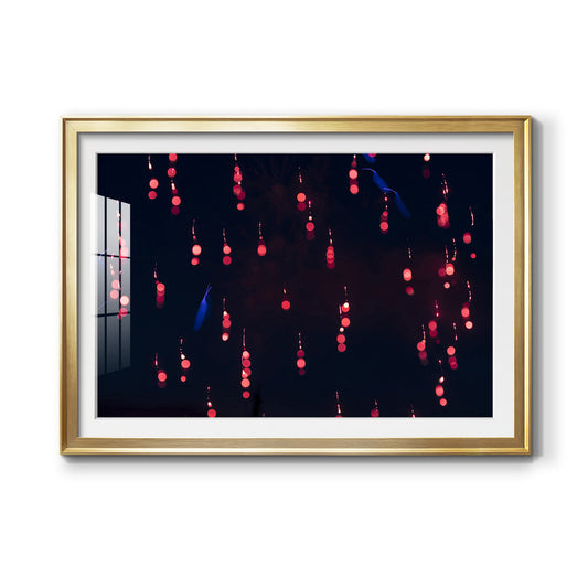 Crimson Constellation - Modern Framed Art Print