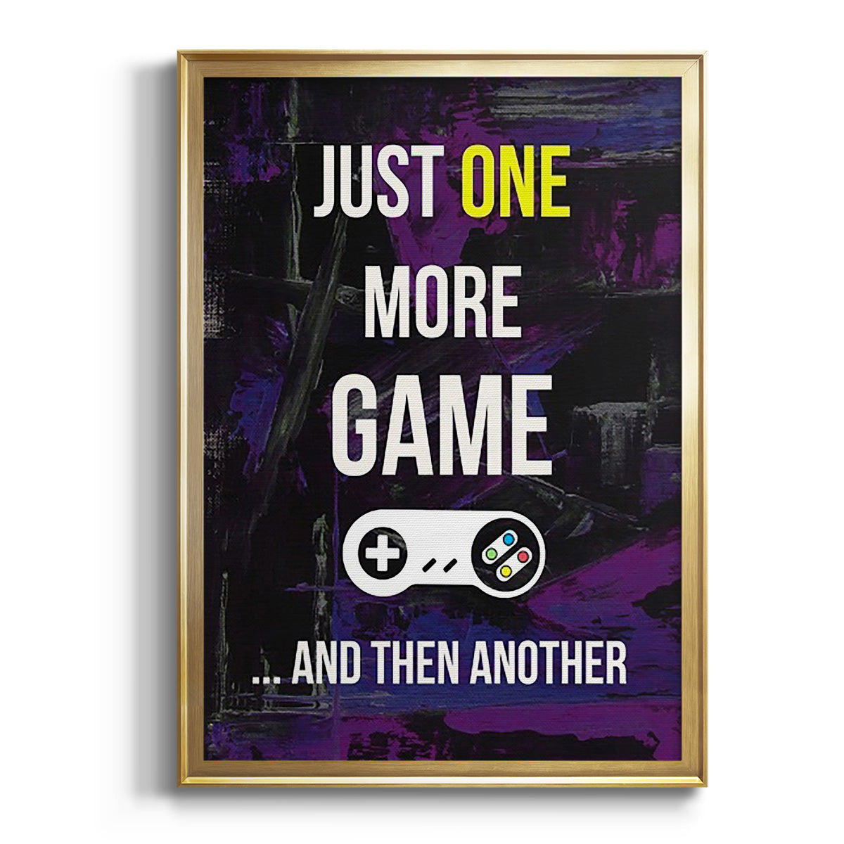 Gamer at Play II - Modern Framed Canvas Print