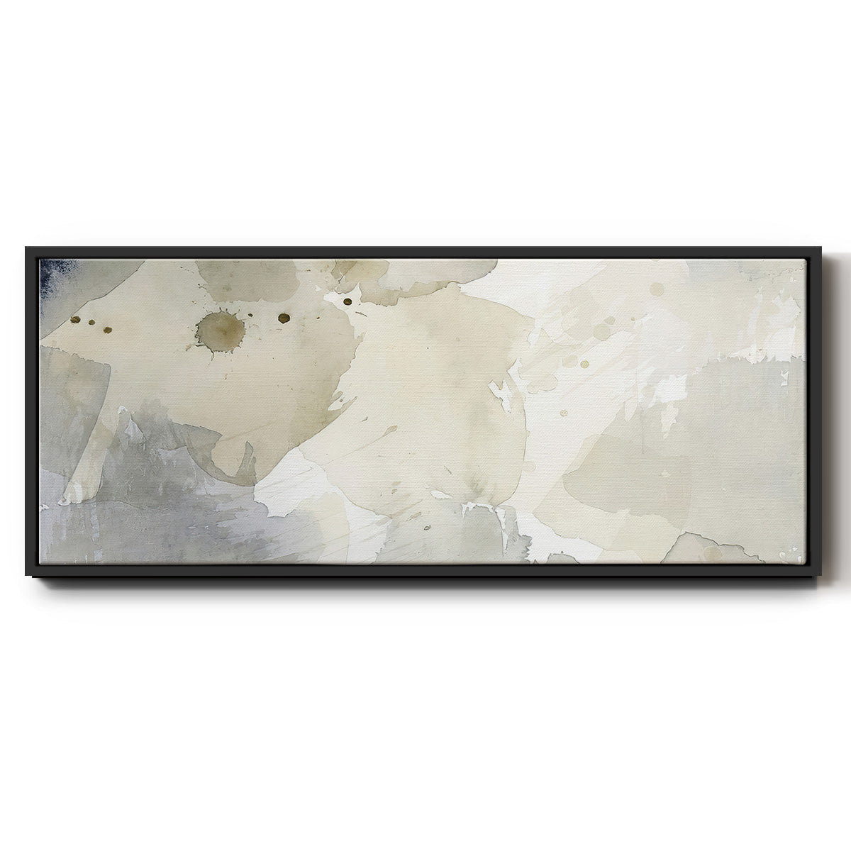 Dried Bergamot in Mist I - Floater Framed Canvas Print