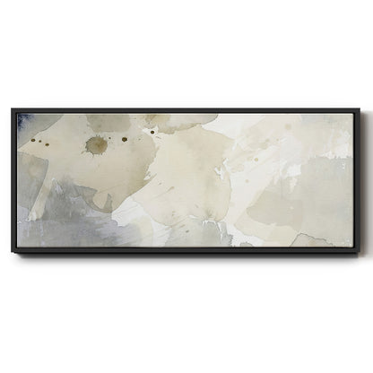 Dried Bergamot in Mist I - Floater Framed Canvas Print