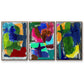 Brights Strokes I - Floater Framed Canvas Set