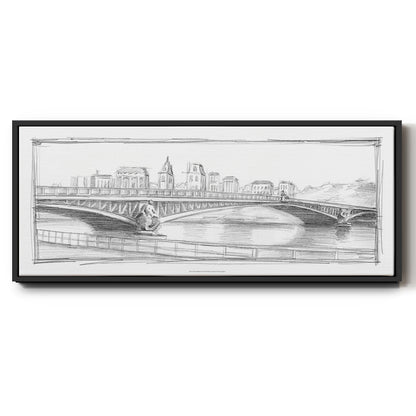 Pont Mirabeau - Floater Framed Canvas Print