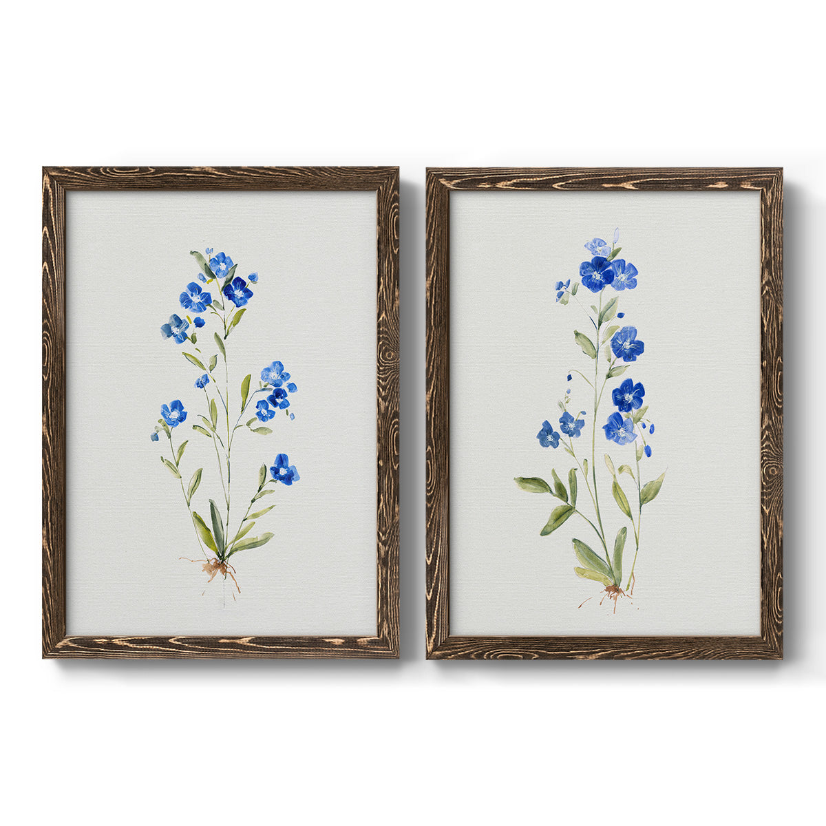 Petite Blue I - Premium Framed Canvas 2 Piece Set - Ready to Hang