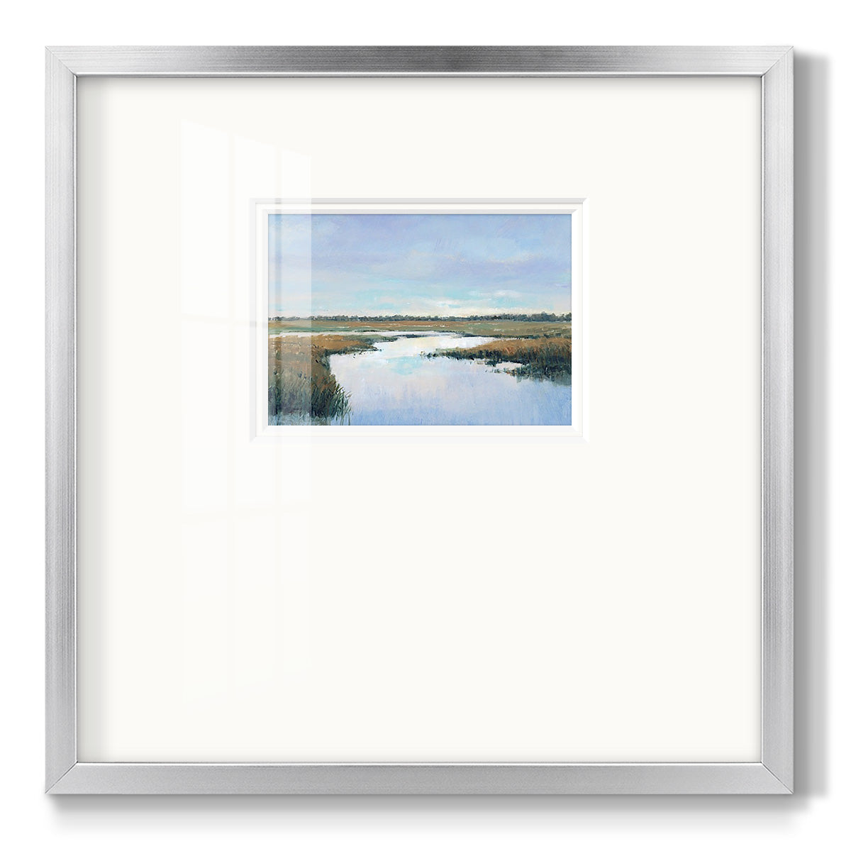 Coastal Plains I - Double Matboard Framed Print