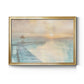 Gather at the Beach - Modern Framed Canvas Print