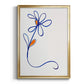 Wobbly Blooms I - Modern Framed Canvas Print