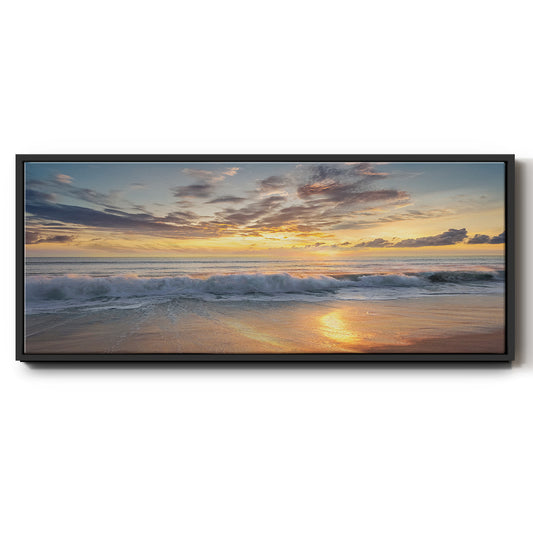 Azio Island - Floater Framed Canvas Print