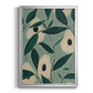 Monochrome Avocados - Modern Framed Canvas Print
