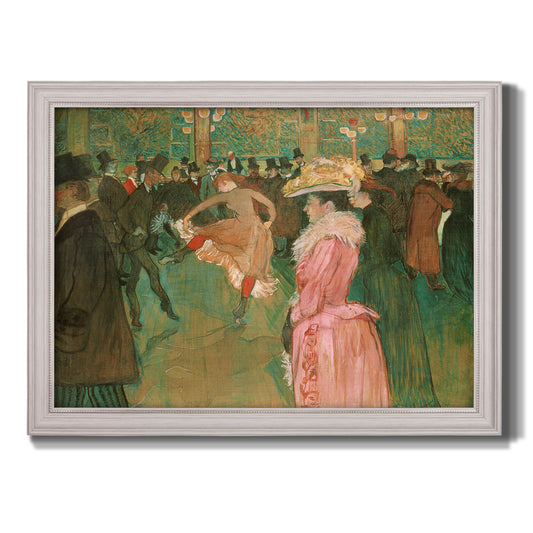 At the Moulin Rouge, The Dance - Ornate Framed Canvas Print