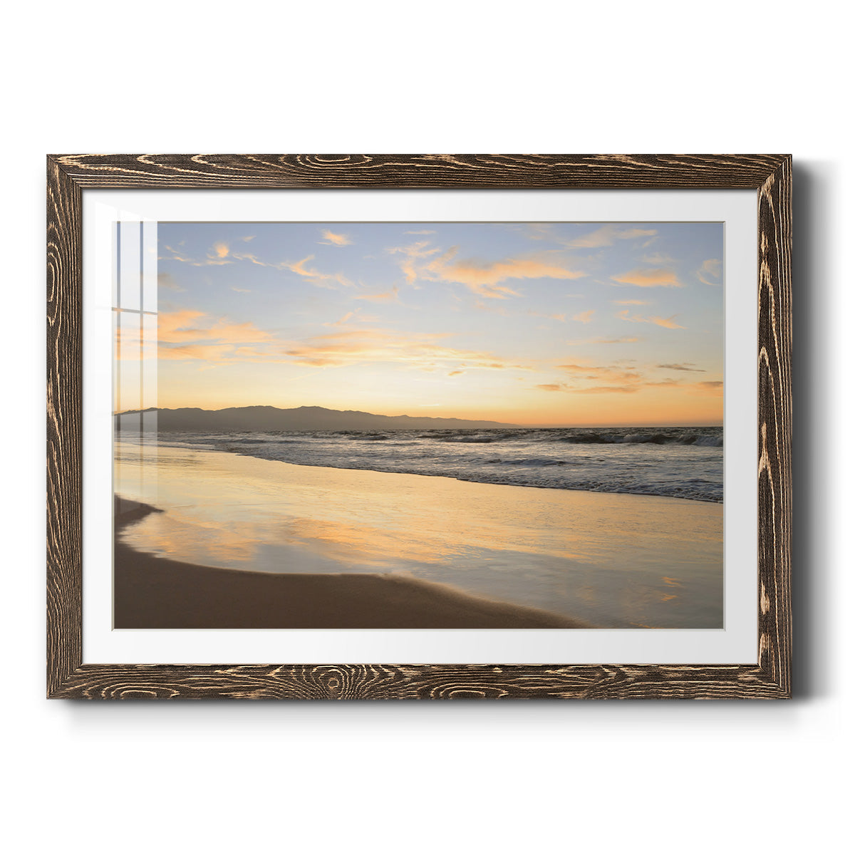 Peaceful Shore - Barnwood Framed Art Print