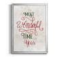 Wonderful Time of the Year - Modern Framed Canvas Print