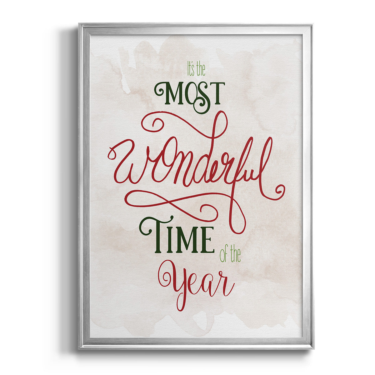 Wonderful Time of the Year - Modern Framed Canvas Print