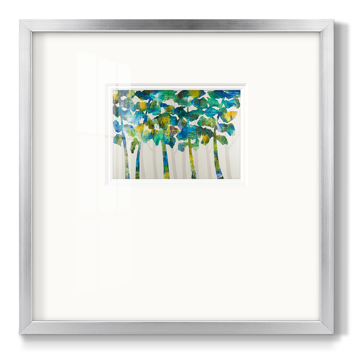 Tall Trees VII Premium Framed Print Double Matboard