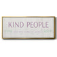 Kind People - Floater Framed Canvas Print