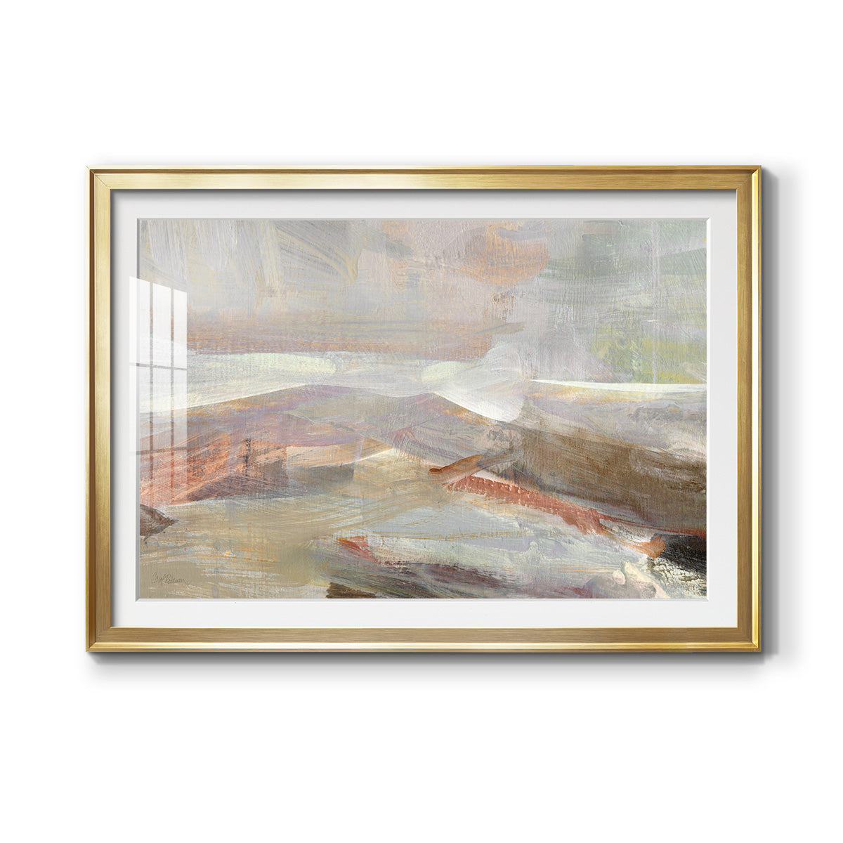 Distant Canyon - Modern Framed Art Print