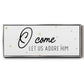 O Come - Floater Framed Canvas Print