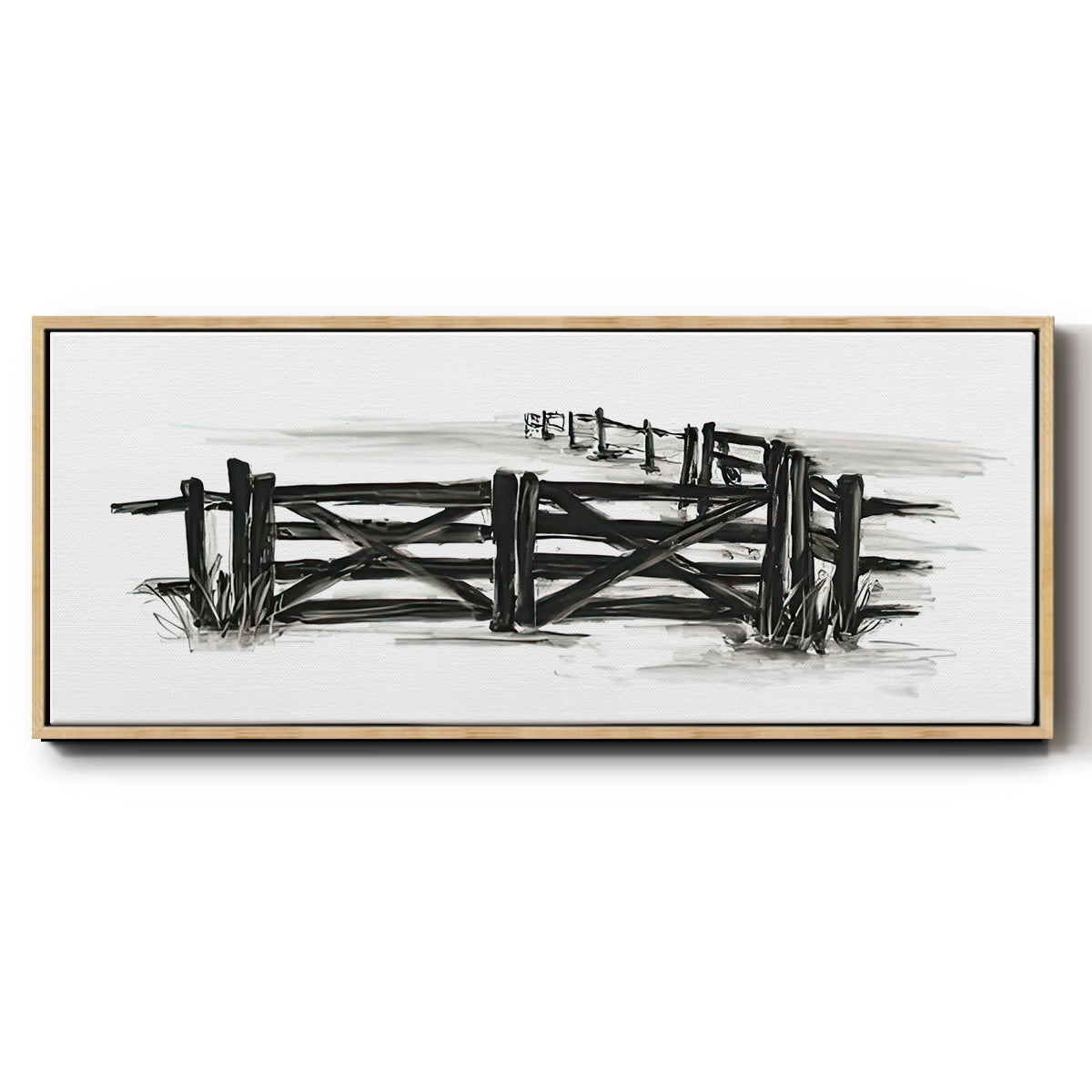 European Farm Collection XII - Floater Framed Canvas Print