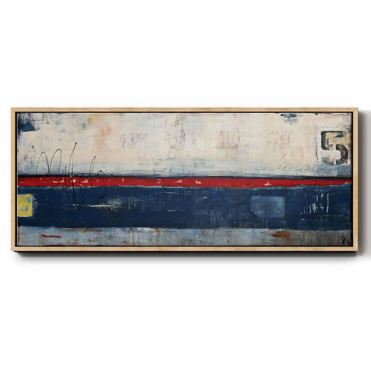 Dock 5 - Floater Framed Canvas Print