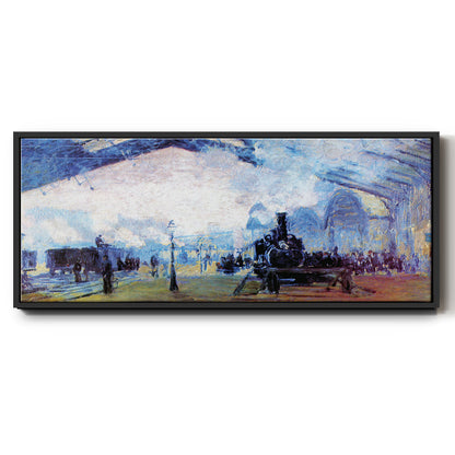 Saint Lazare Station in Paris - Floater Framed Canvas Print