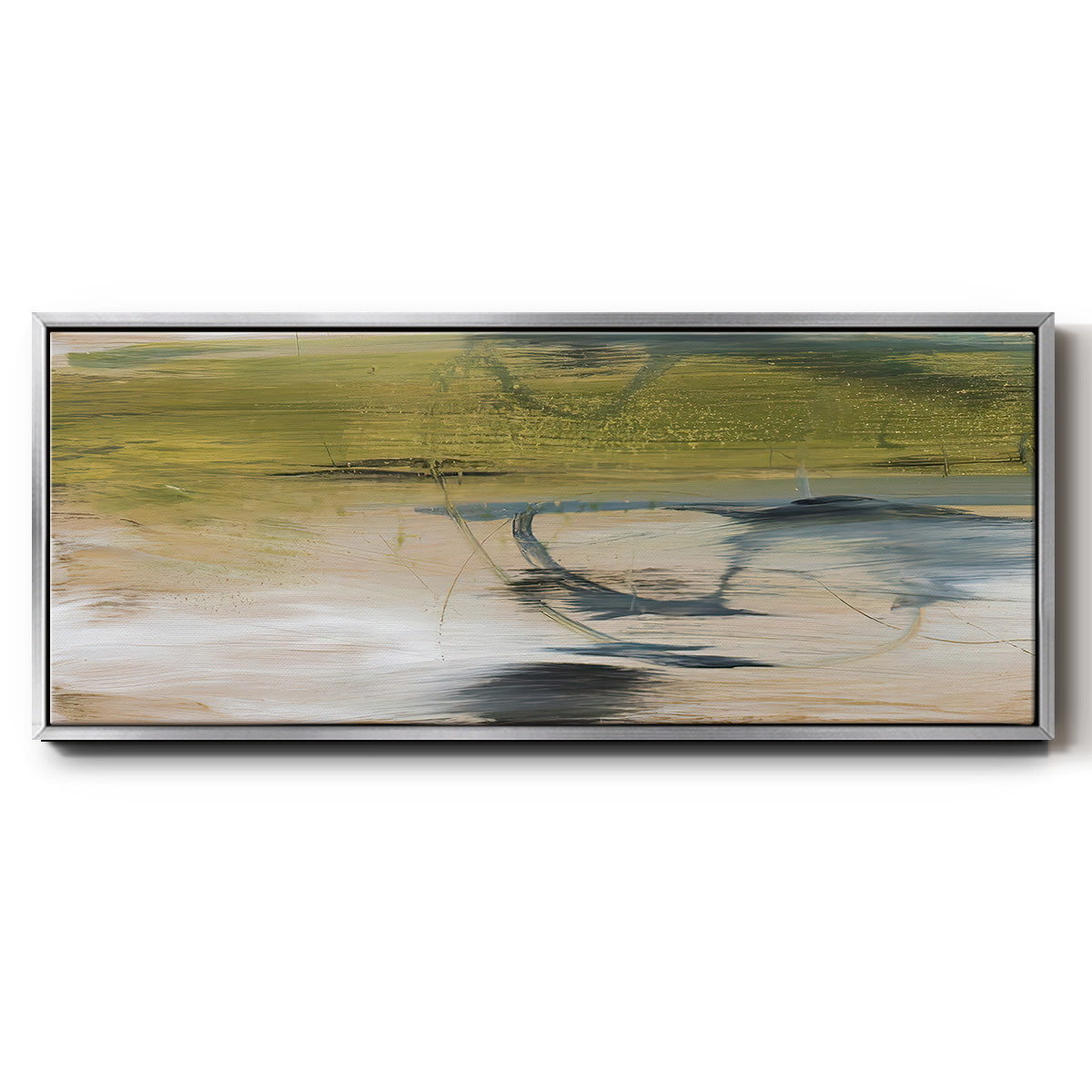 Aquatic Reflections II - Floater Framed Canvas Print