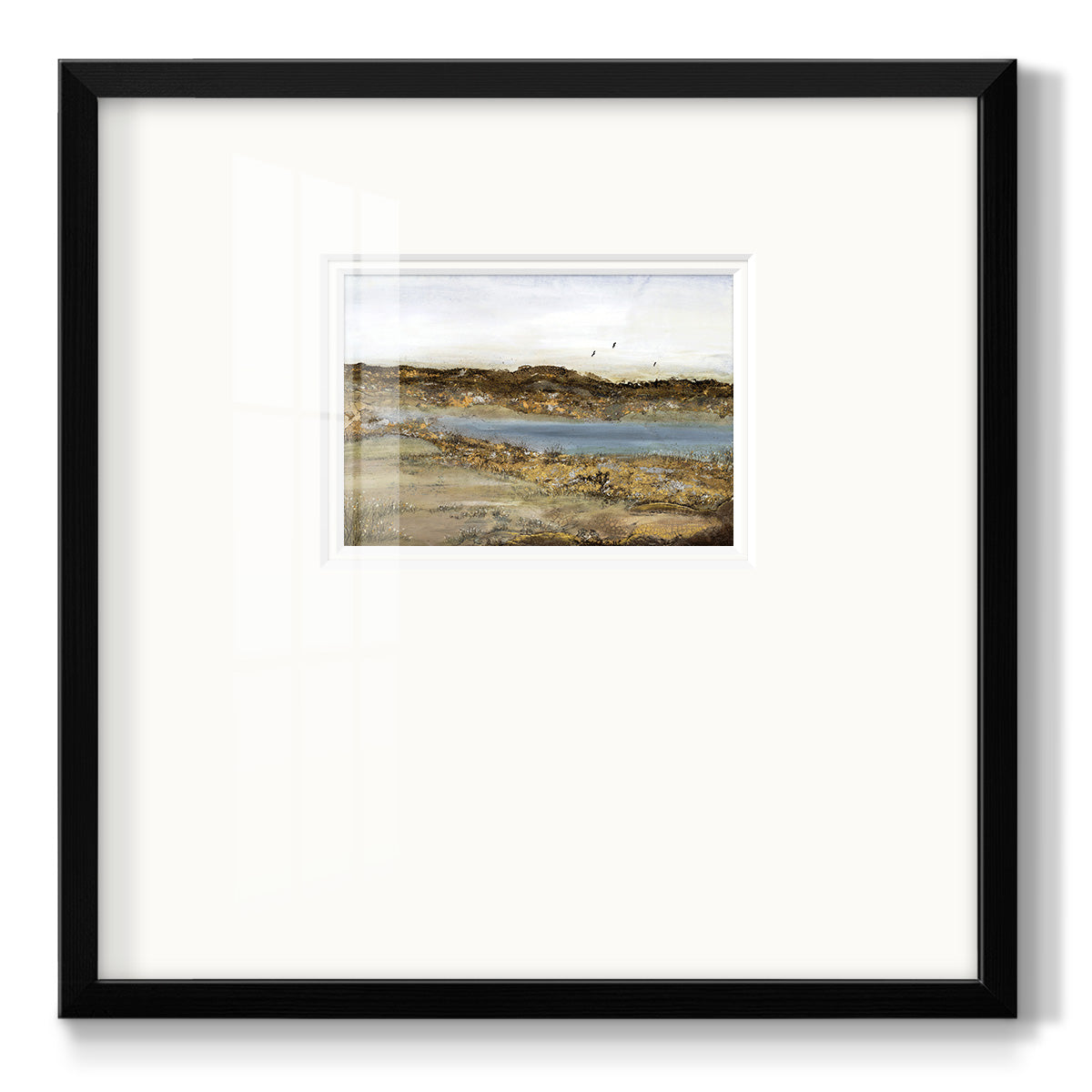 RETREATING WITHIN Premium Framed Print Double Matboard