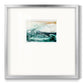 Sea Foam Flow I Premium Framed Print Double Matboard