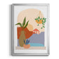 Paper Scene II - Modern Framed Canvas Print