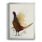 Pheasant Splash 8 - Modern Framed Canvas Print