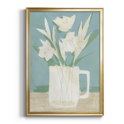 Muted Spring Arrangement III - Modern Framed Canvas Print