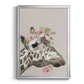 Peek A Boo Giraffe II - Modern Framed Canvas Print