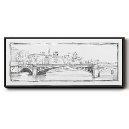 Pont de Notre Dame - Floater Framed Canvas Print