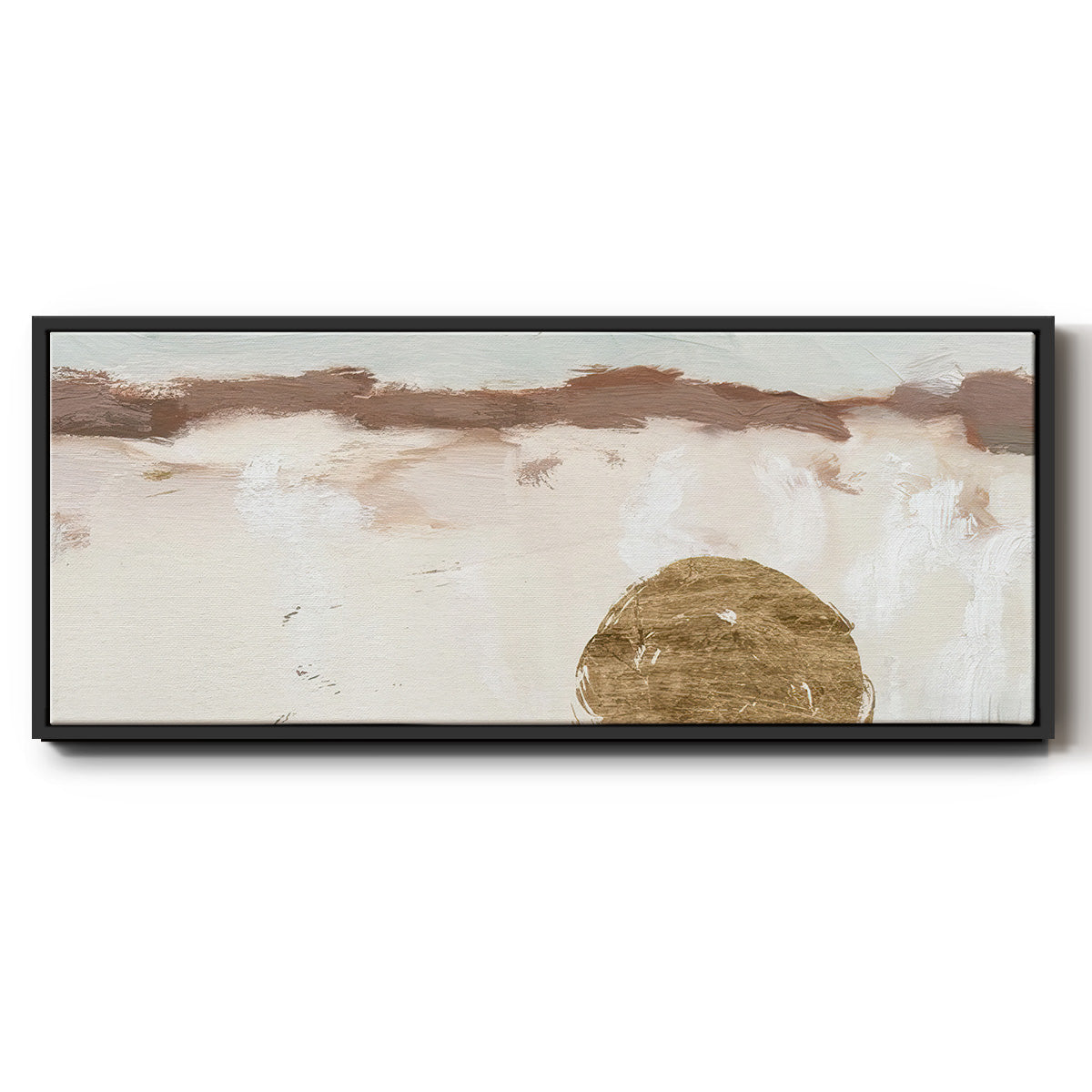 Winter Medallion III - Floater Framed Canvas Print